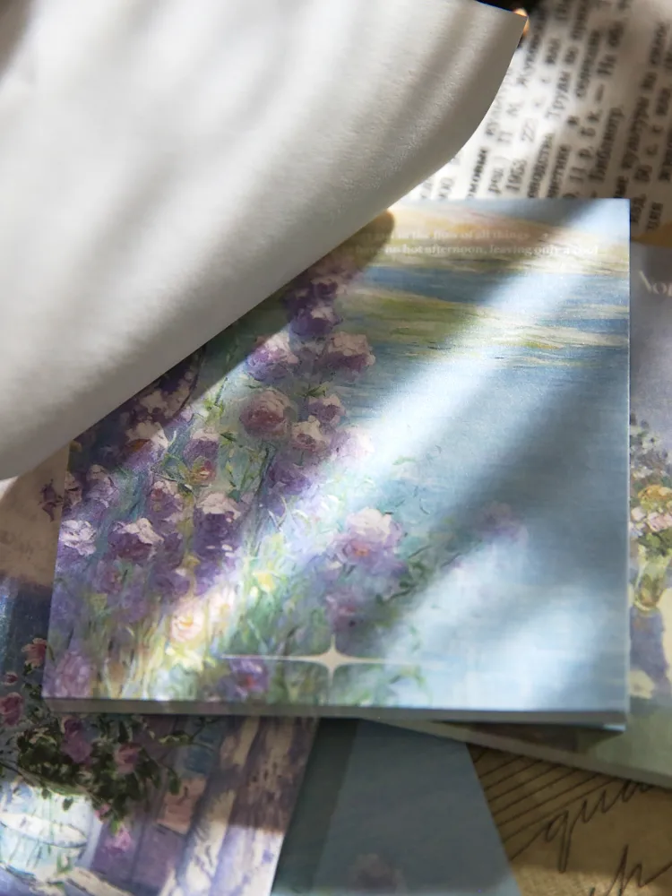 Oil Painting Class Learning School Paper Elegant Classical Retro Notebook display picture 1