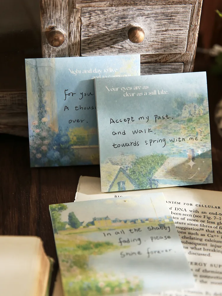 Oil Painting Class Learning School Paper Elegant Classical Retro Notebook display picture 5