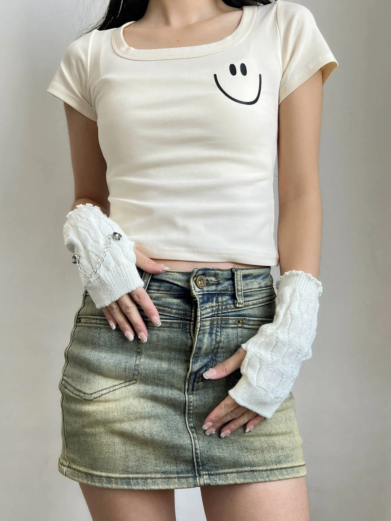 Women's Classic Style Solid Color Arm Sleeves display picture 2
