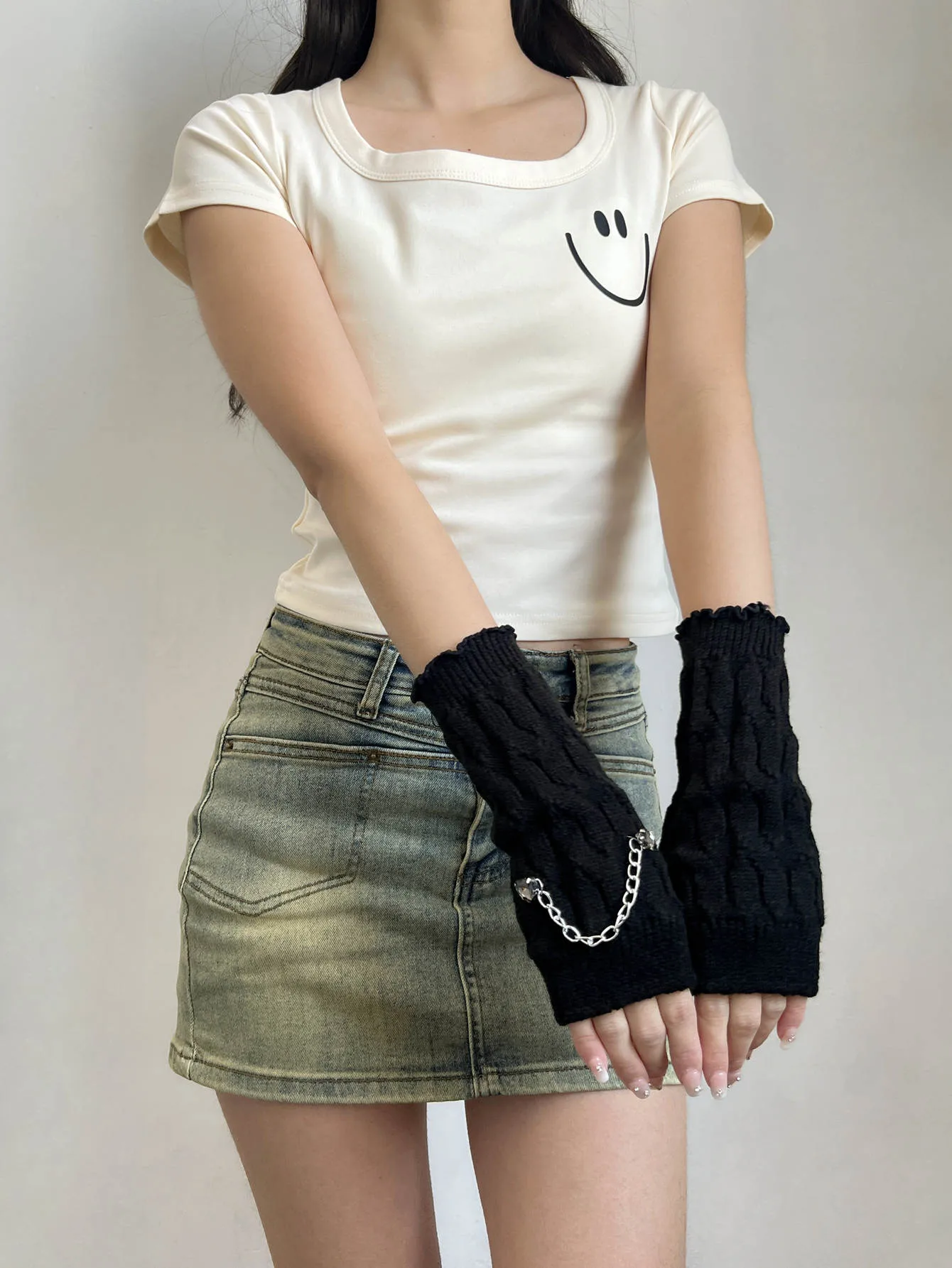 Women's Classic Style Solid Color Arm Sleeves display picture 6