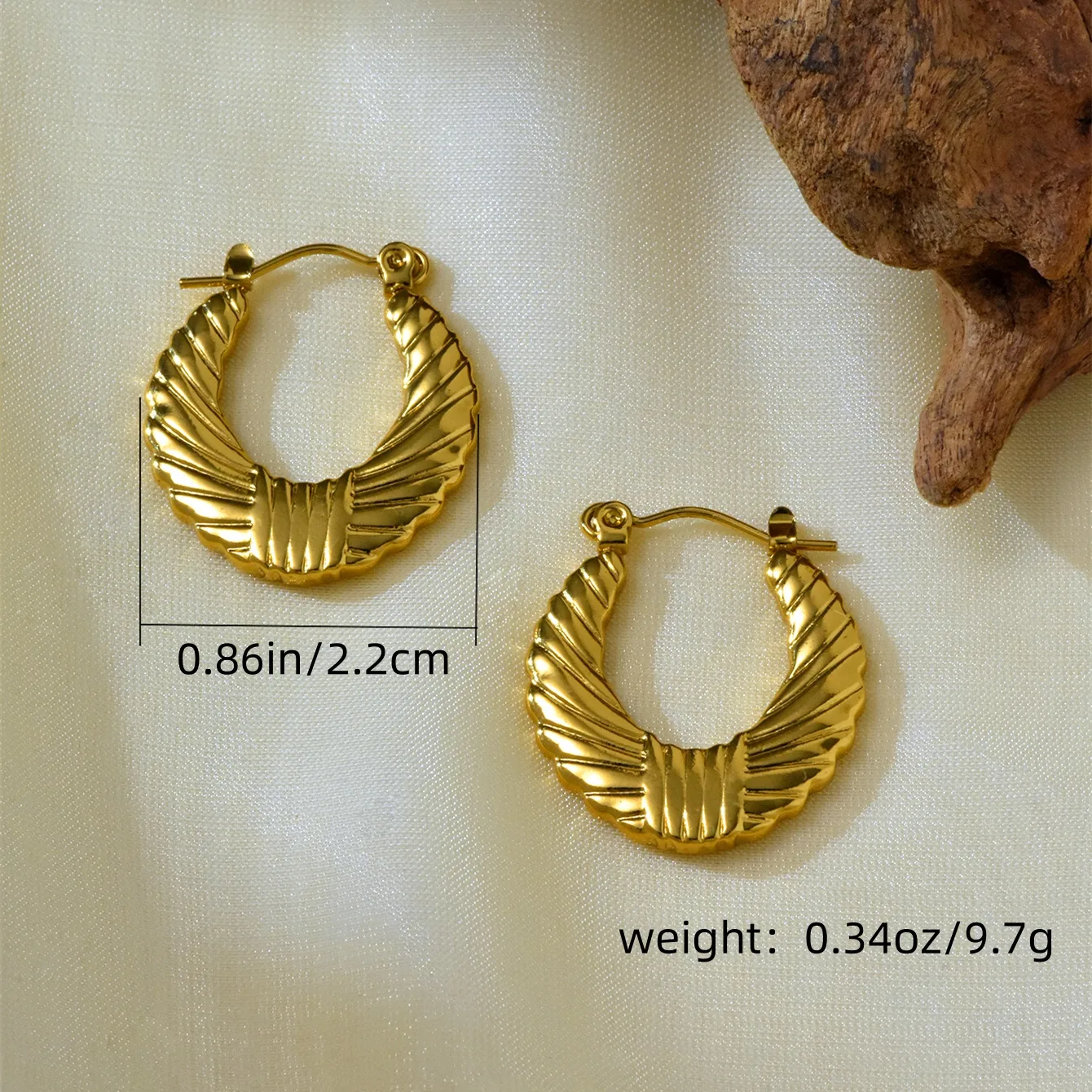 1 Pair 6 Pairs Elegant Irregular Asymmetrical 304 Stainless Steel 18K Gold Plated Earrings display picture 2