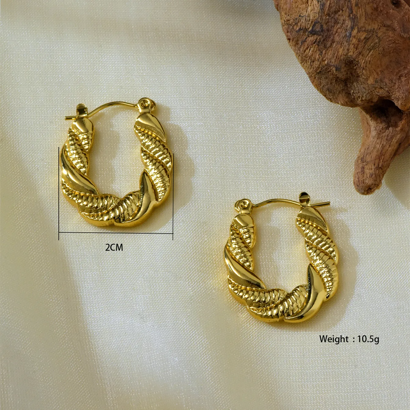 1 Pair 6 Pairs Elegant Irregular Asymmetrical 304 Stainless Steel 18K Gold Plated Earrings display picture 7