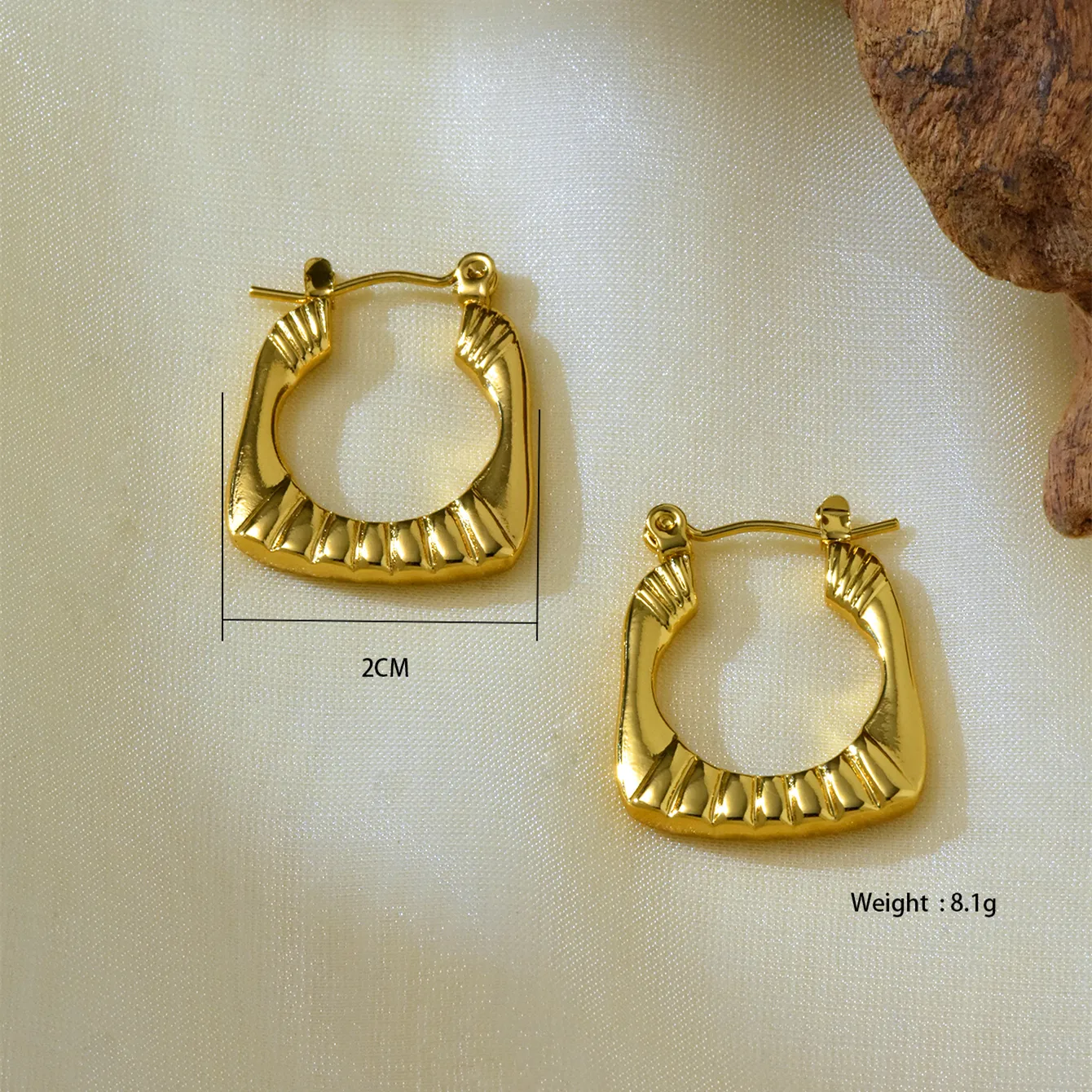 1 Pair 6 Pairs Elegant Irregular Asymmetrical 304 Stainless Steel 18K Gold Plated Earrings display picture 9