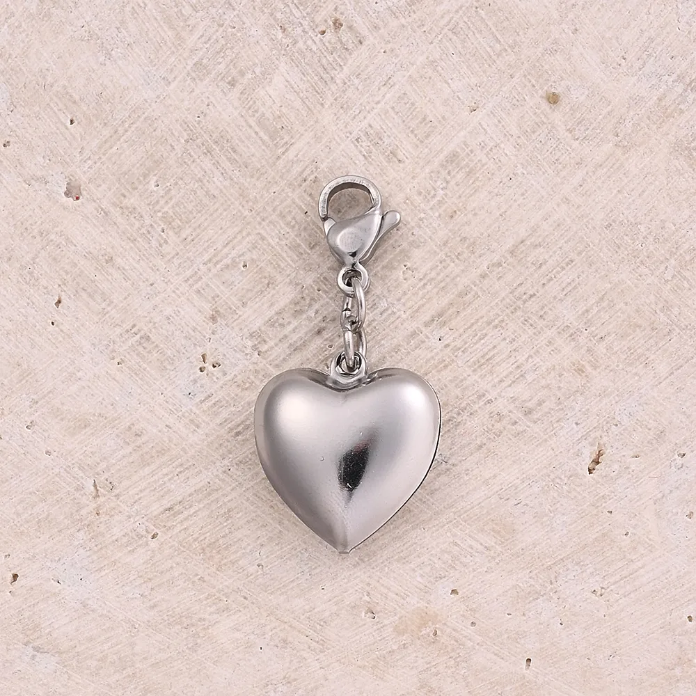Casual Modern Style Heart Shape Rudder Anchor 304 Stainless Steel Handmade Polishing DIY Jewelry Accessories display picture 3