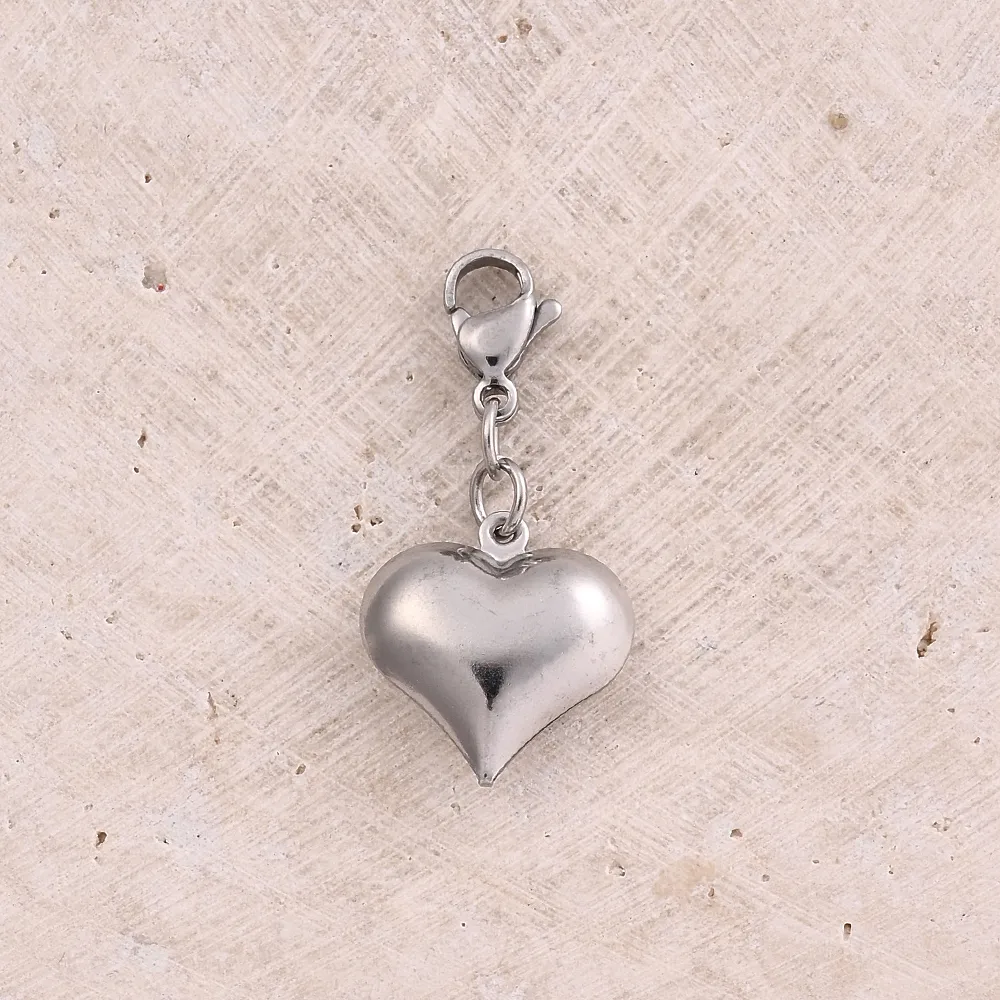Casual Modern Style Heart Shape Rudder Anchor 304 Stainless Steel Handmade Polishing DIY Jewelry Accessories display picture 4