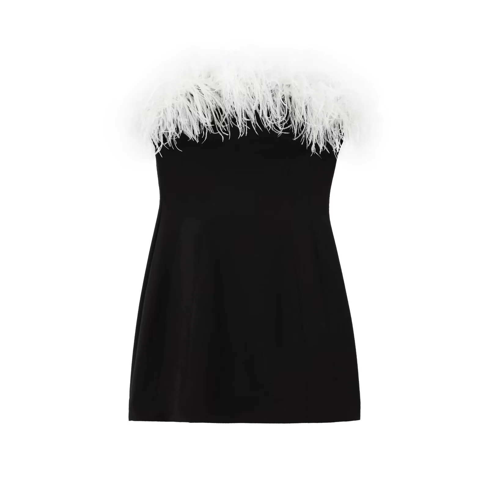 Women's Hip Skirt Sexy Strapless Sleeveless Solid Color Above Knee Holiday Banquet Selfie display picture 3