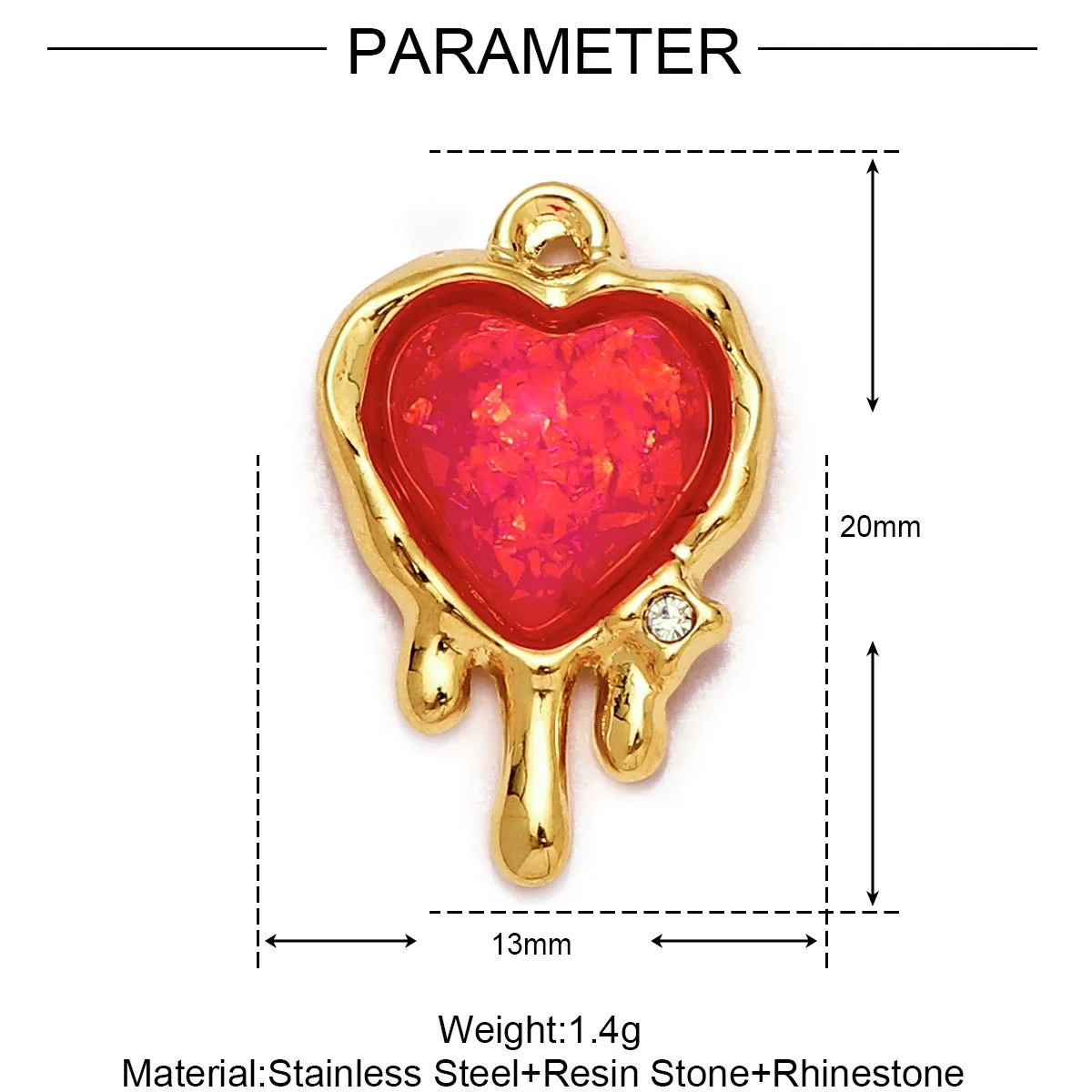 Simple Style Moon Heart Shape Butterfly 304 Stainless Steel Plating DIY Jewelry Accessories display picture 18