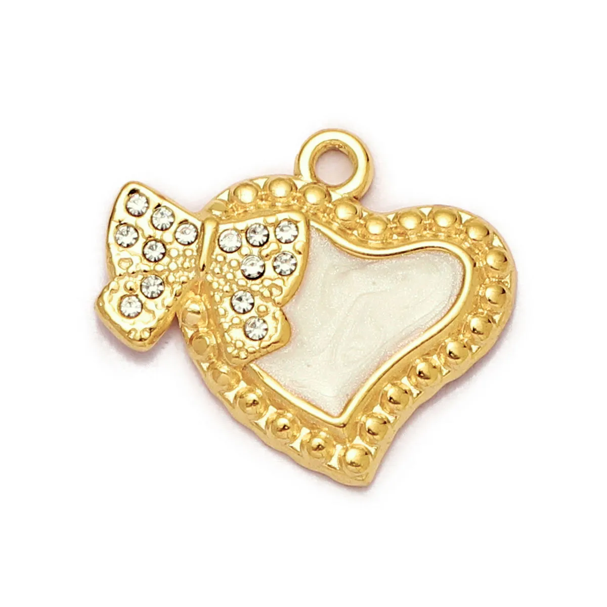 Simple Style Moon Heart Shape Butterfly 304 Stainless Steel Plating DIY Jewelry Accessories display picture 19