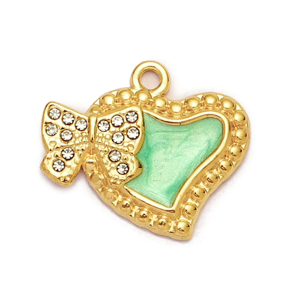 Simple Style Moon Heart Shape Butterfly 304 Stainless Steel Plating DIY Jewelry Accessories display picture 23