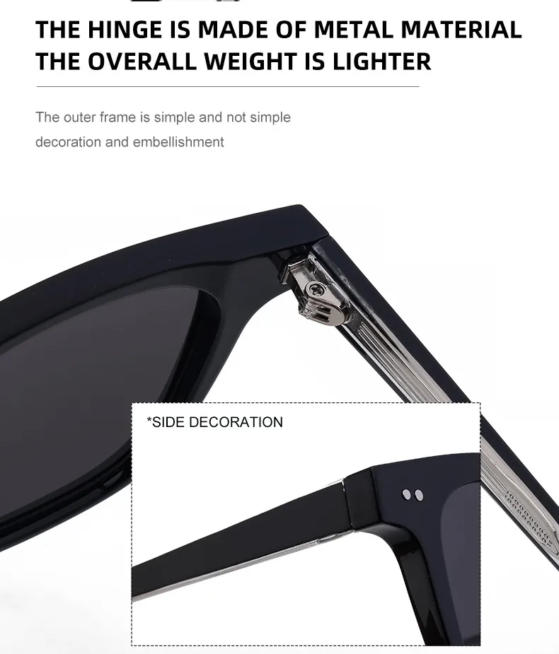 Modern Style Classic Style Geometric Pc Square Full Frame Glasses display picture 10