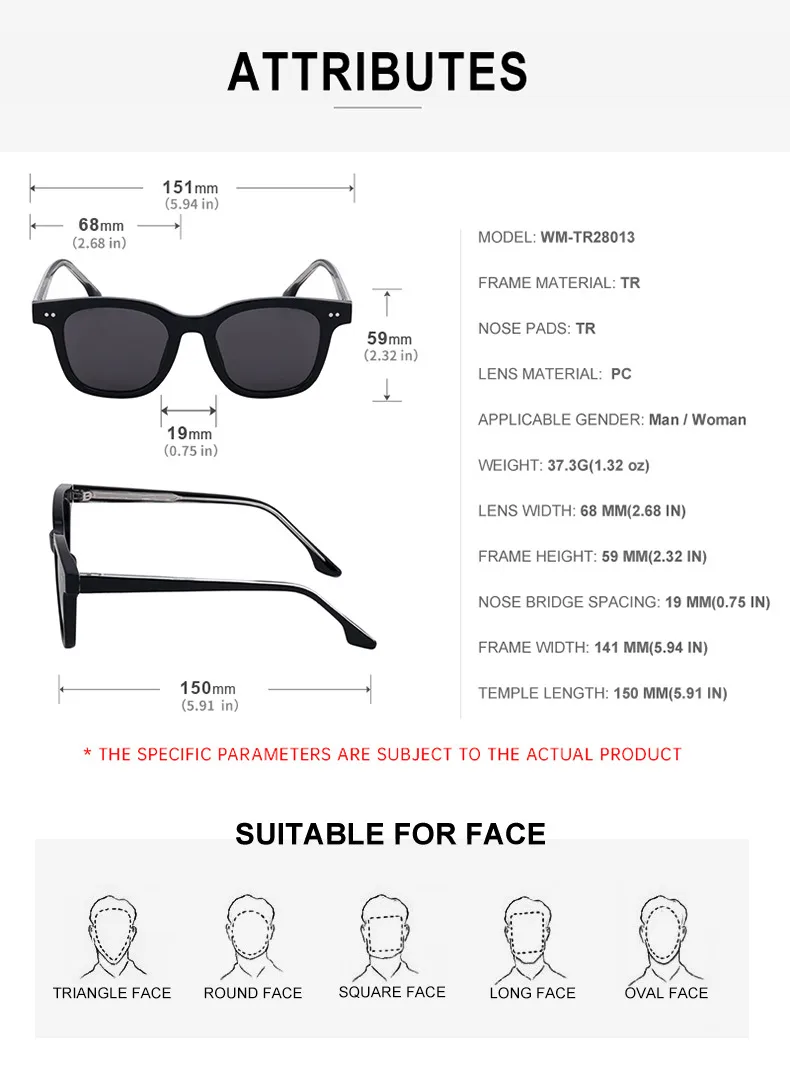 Modern Style Classic Style Geometric Pc Square Full Frame Glasses display picture 13