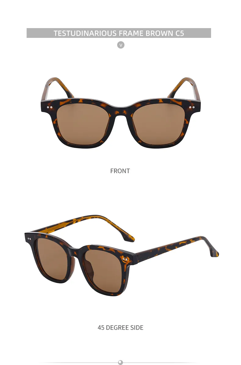 Modern Style Classic Style Geometric Pc Square Full Frame Glasses display picture 19