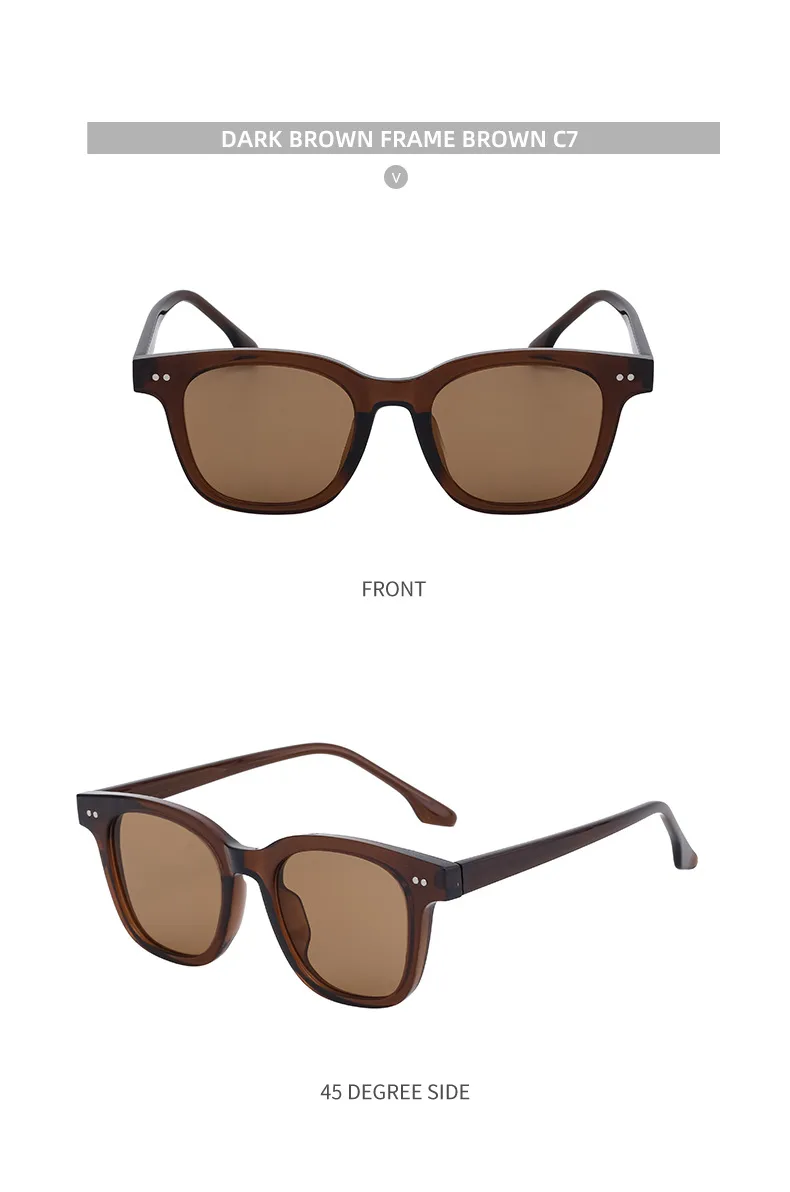 Modern Style Classic Style Geometric Pc Square Full Frame Glasses display picture 21