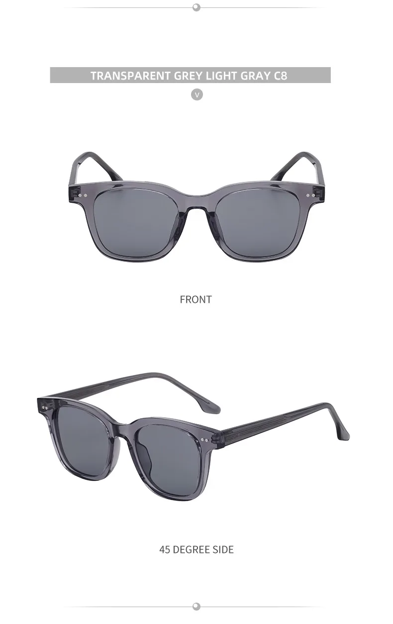 Modern Style Classic Style Geometric Pc Square Full Frame Glasses display picture 22