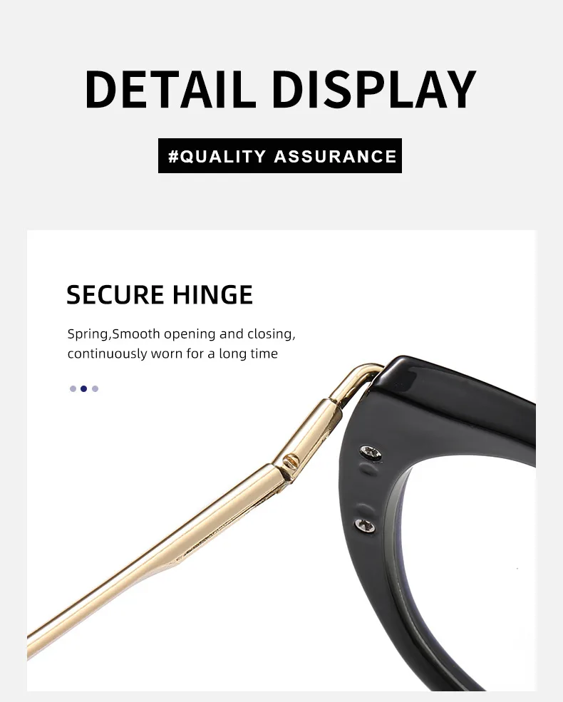 Modern Style Classic Style Geometric Pc Cat Eye Discoloration Full Frame Glasses display picture 11