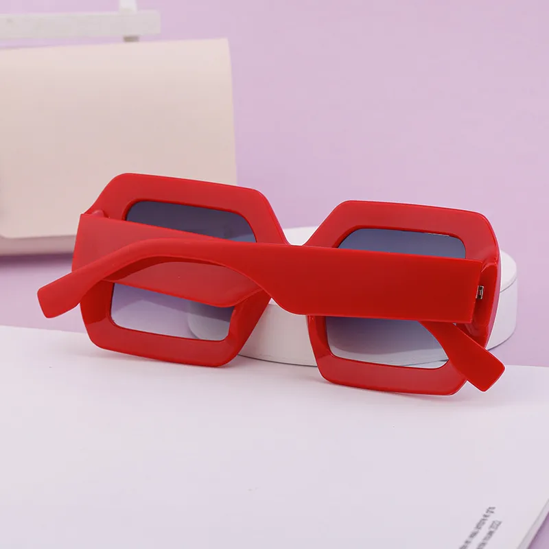 Vacation Modern Style Geometric Pc Square Full Frame Glasses display picture 3