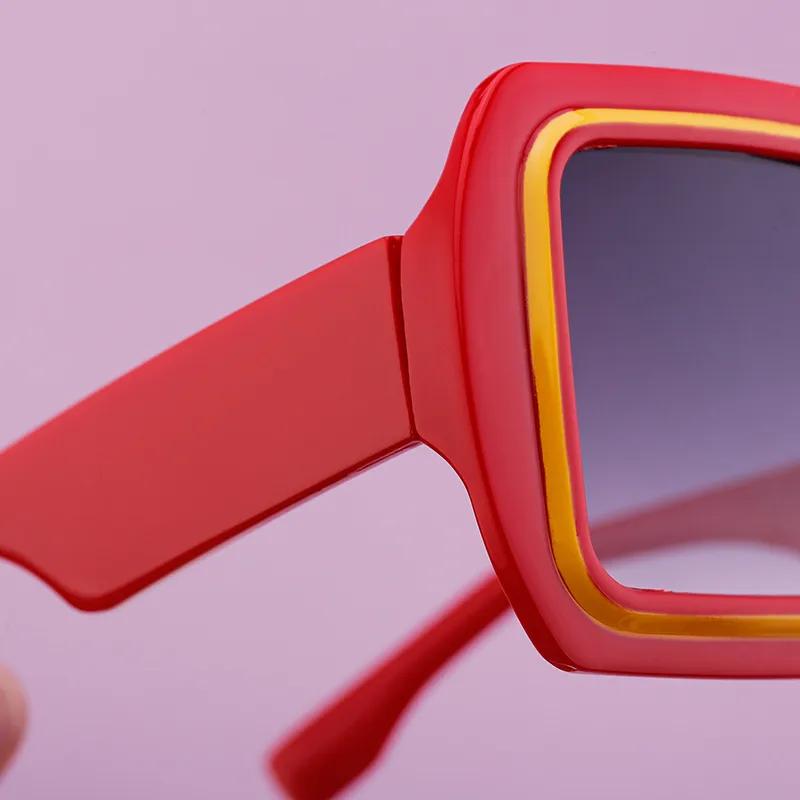 Vacation Modern Style Geometric Pc Square Full Frame Glasses display picture 4