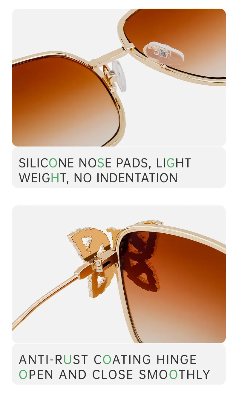 Elegant Hawaiian Vacation Butterfly Pc Square Full Frame Glasses display picture 8