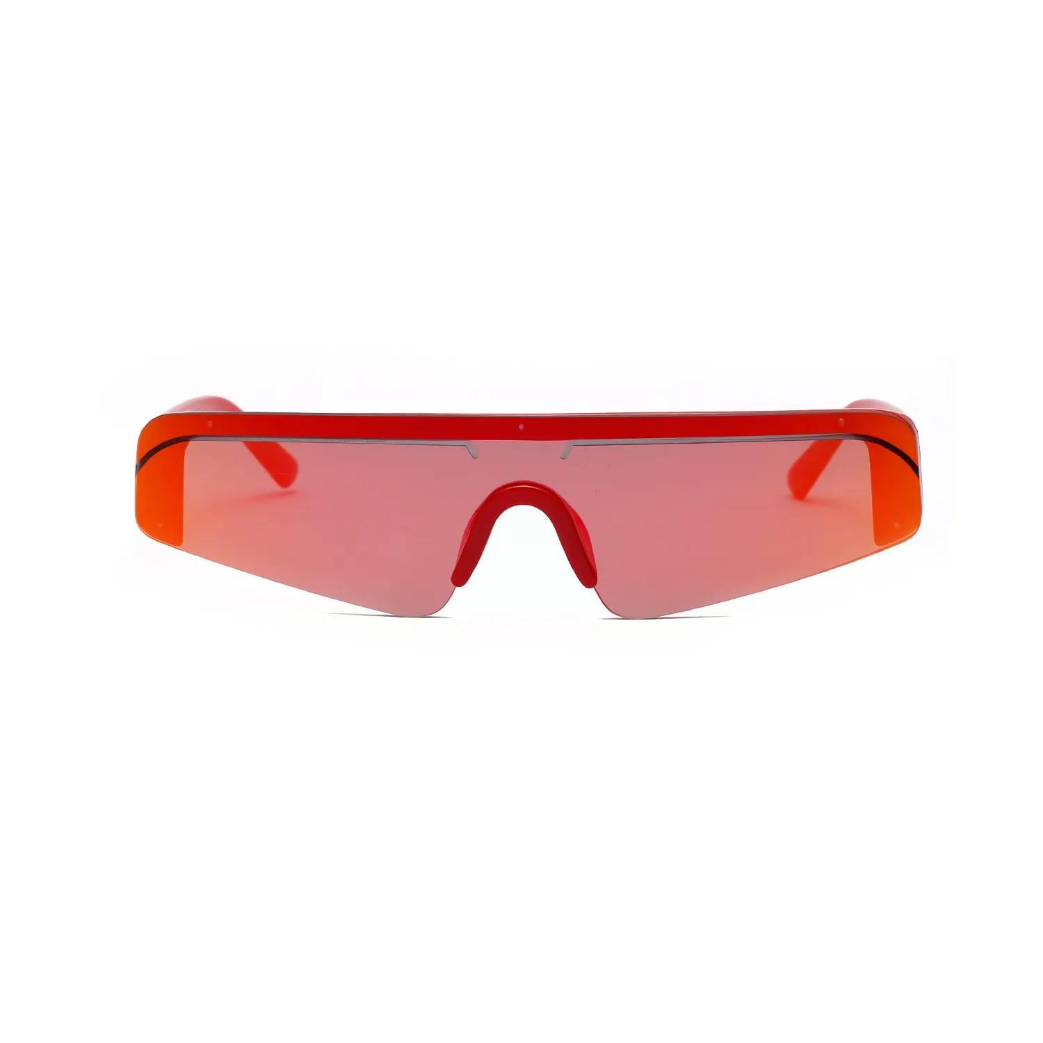 Vacation Simple Style Color Block Ac Cat Eye Half Frame Glasses display picture 1