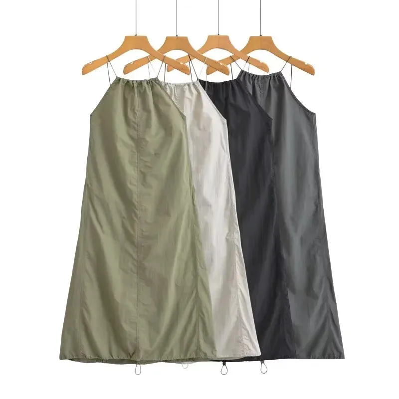 Women's Strap Dress Elegant Strap Sleeveless Solid Color Midi Dress Casual Daily display picture 1
