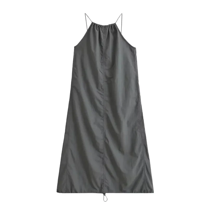 Women's Strap Dress Elegant Strap Sleeveless Solid Color Midi Dress Casual Daily display picture 6