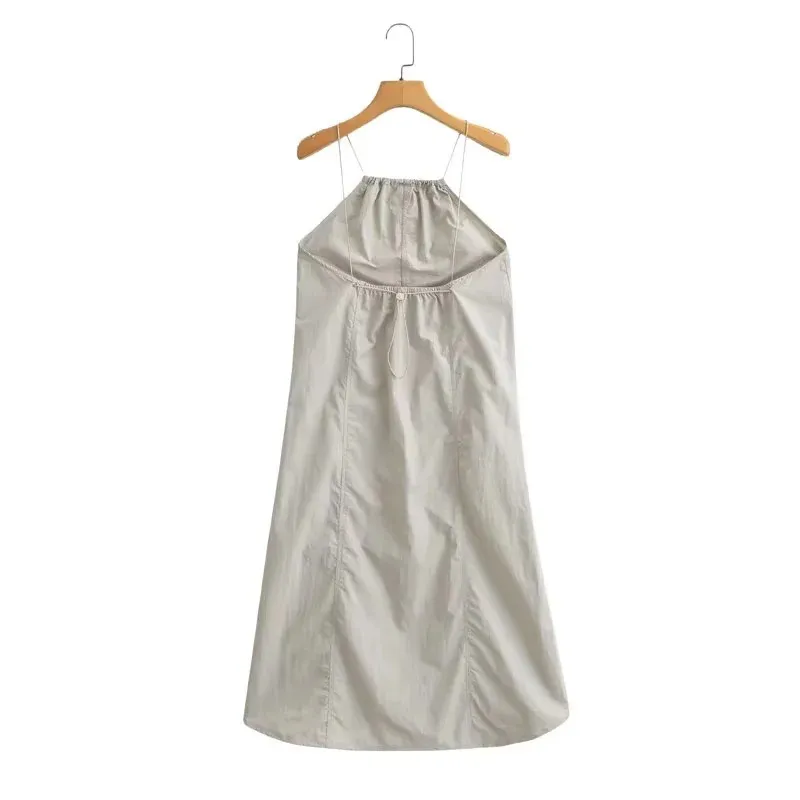 Women's Strap Dress Elegant Strap Sleeveless Solid Color Midi Dress Casual Daily display picture 3