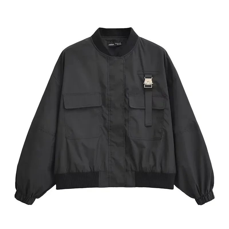 Women's Streetwear Solid Color Zipper Outdoor Jacket display picture 1