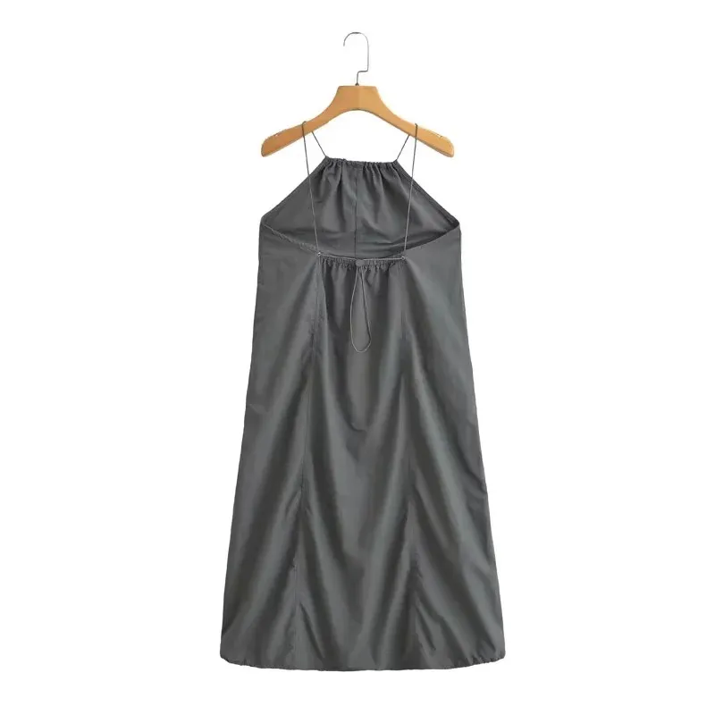 Women's Strap Dress Elegant Strap Sleeveless Solid Color Midi Dress Casual Daily display picture 7