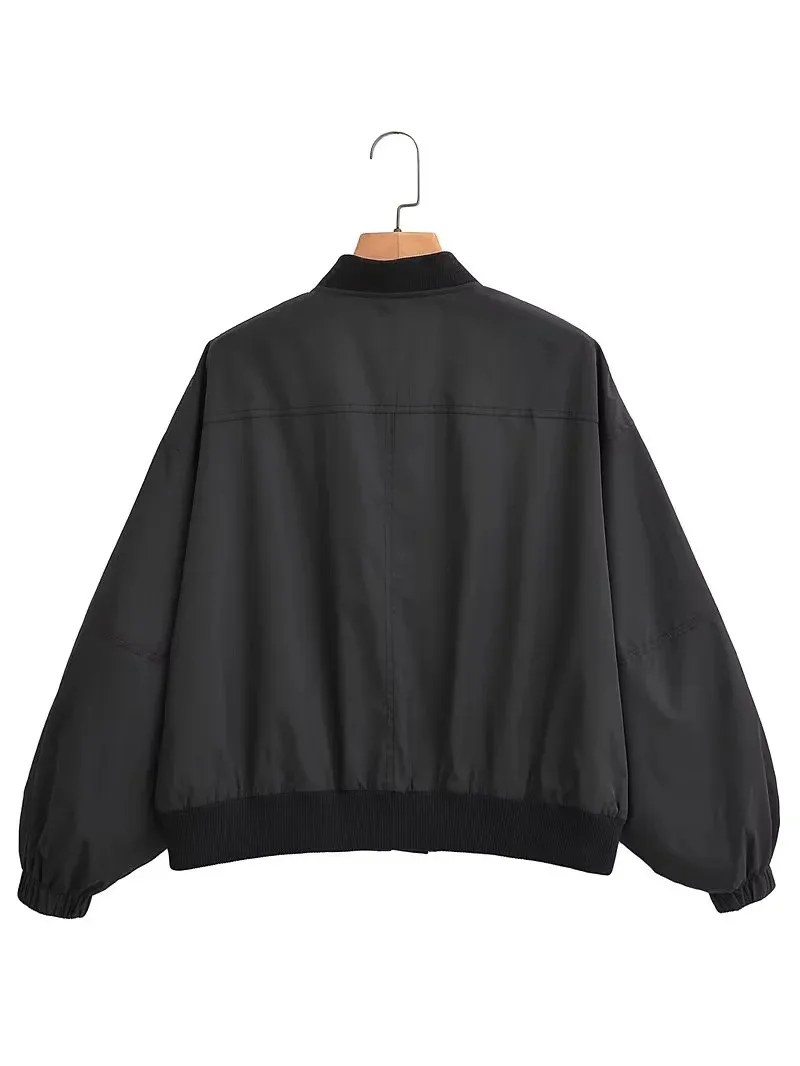 Women's Streetwear Solid Color Zipper Outdoor Jacket display picture 2