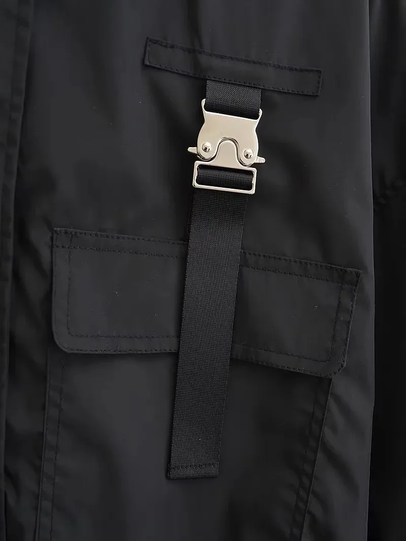 Women's Streetwear Solid Color Zipper Outdoor Jacket display picture 5