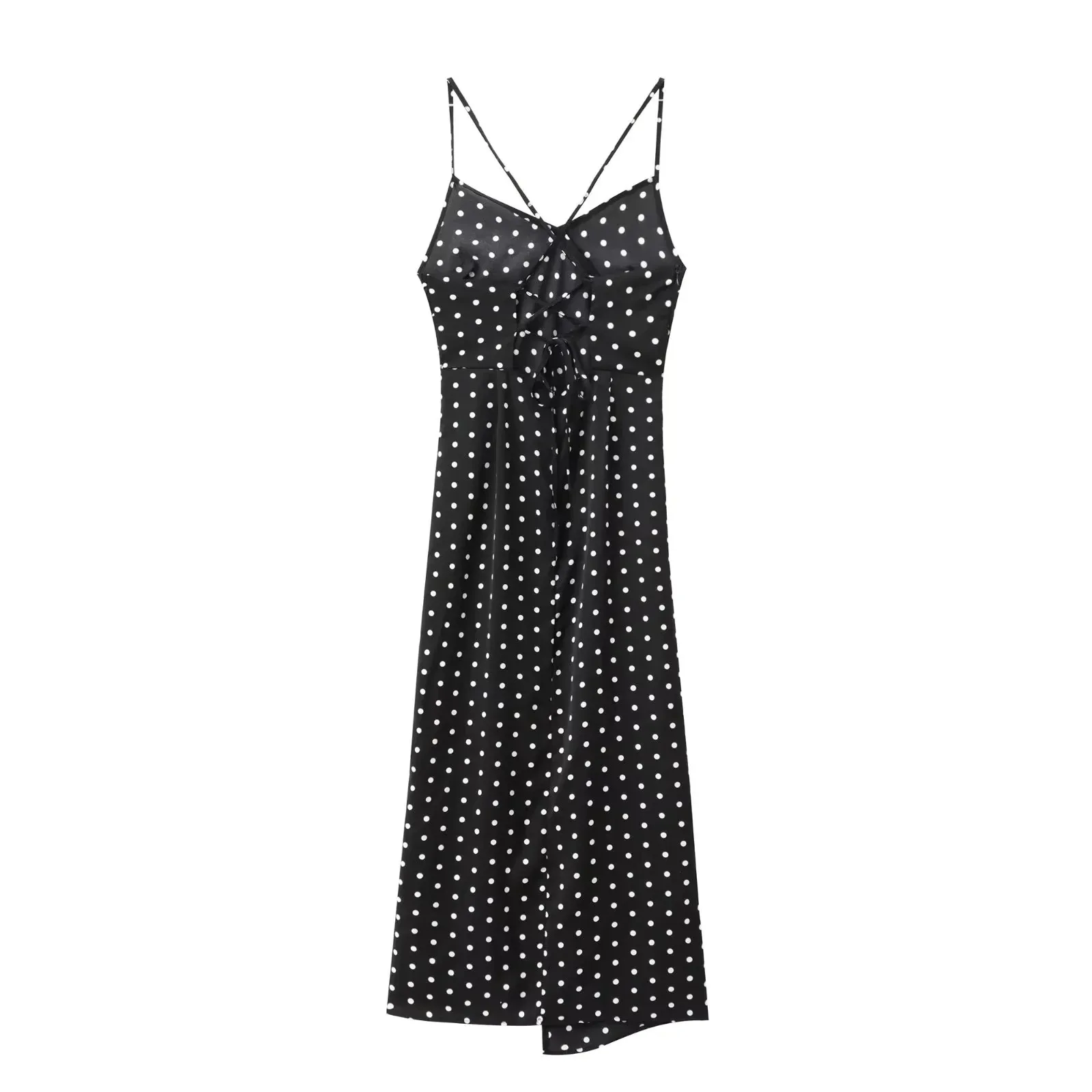Women's Strap Dress Elegant Strap Sleeveless Round Dots Maxi Long Dress Holiday Banquet Selfie display picture 2