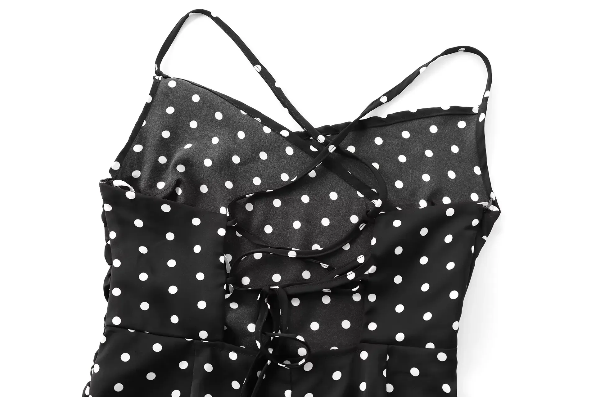 Women's Strap Dress Elegant Strap Sleeveless Round Dots Maxi Long Dress Holiday Banquet Selfie display picture 4