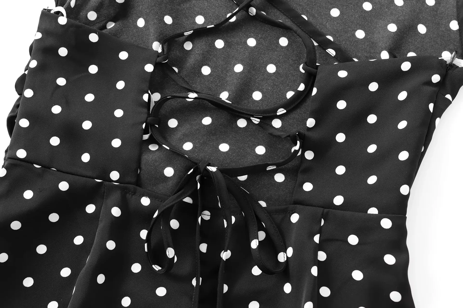 Women's Strap Dress Elegant Strap Sleeveless Round Dots Maxi Long Dress Holiday Banquet Selfie display picture 6