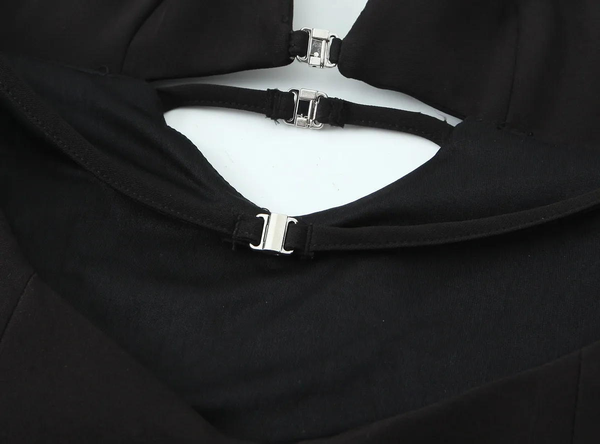 Women's Sheath Dress Elegant Strap Sleeveless Solid Color Above Knee Holiday Banquet Selfie display picture 6