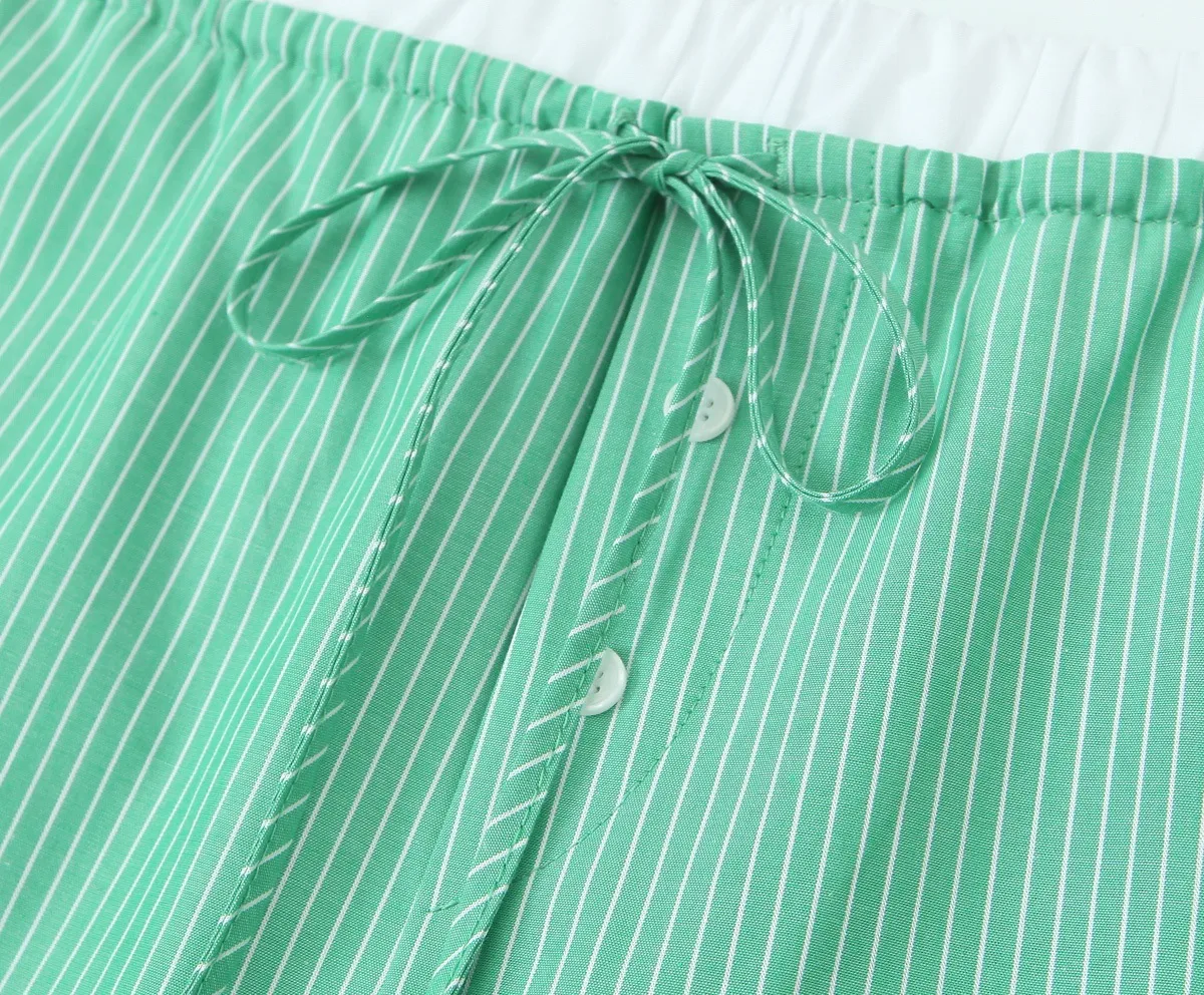 Holiday Selfie Women's Casual Elegant Streetwear Stripe Polyester Pant Co-ord Set Shorts Sets display picture 15