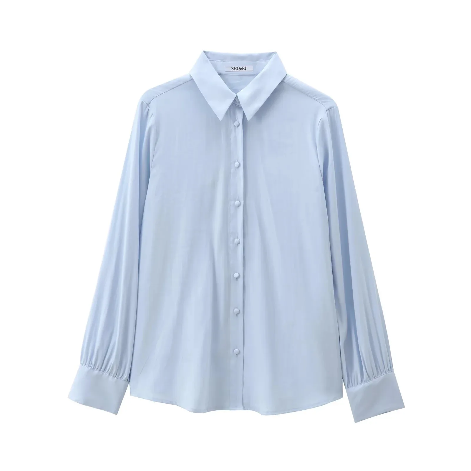 Women's Blouse Long Sleeve Blouses Simple Style Solid Color display picture 1