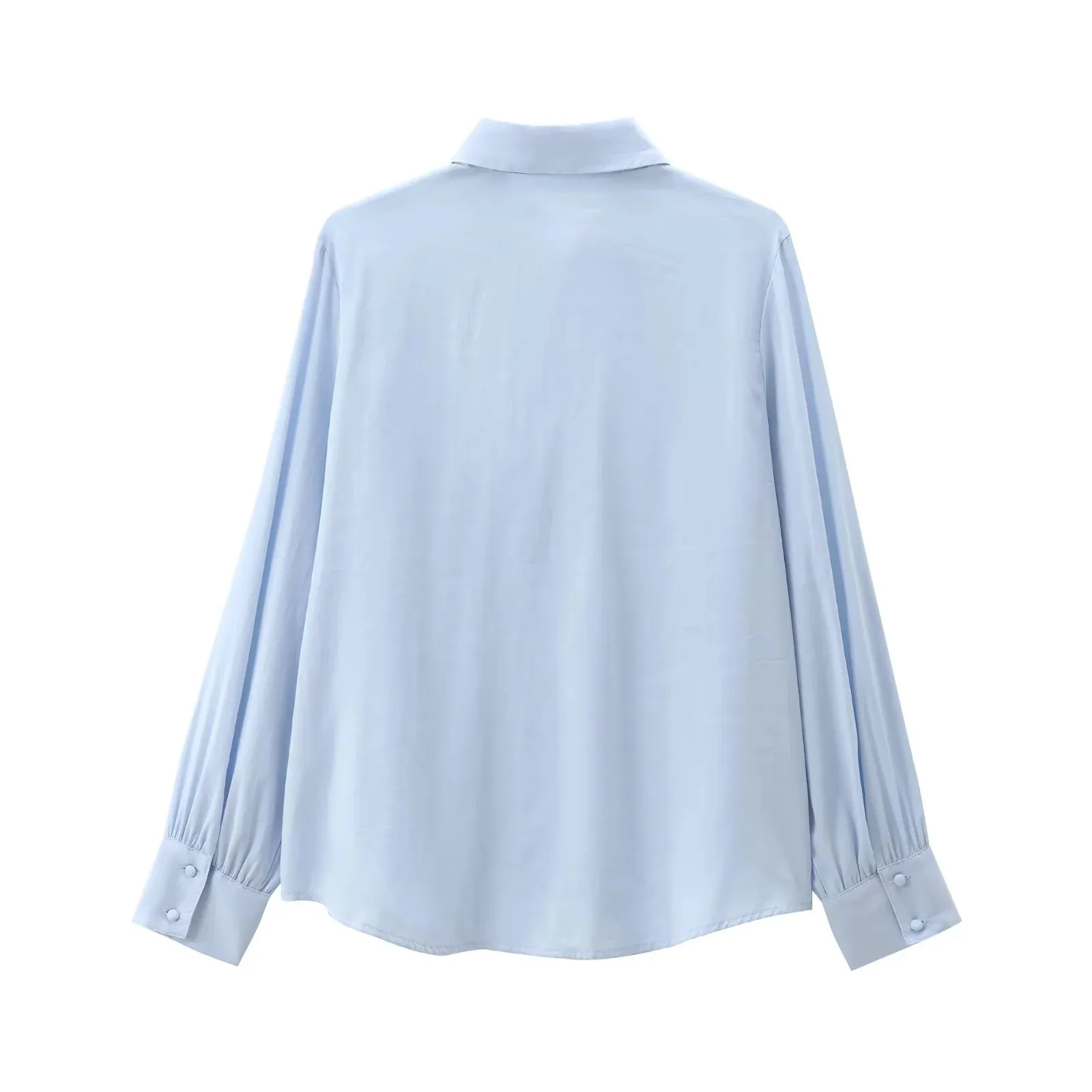 Women's Blouse Long Sleeve Blouses Simple Style Solid Color display picture 2