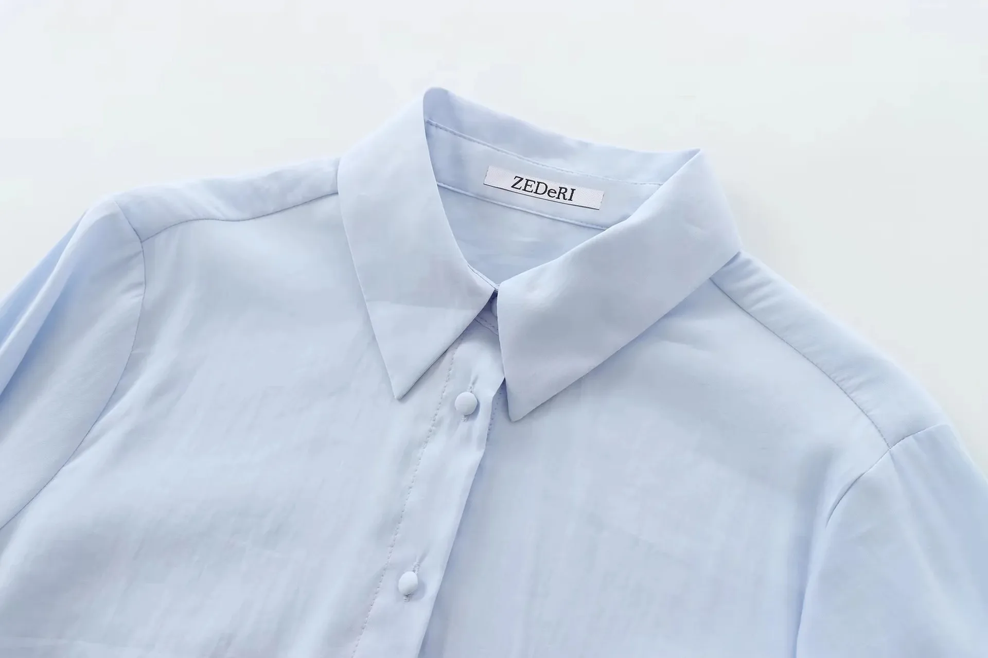 Women's Blouse Long Sleeve Blouses Simple Style Solid Color display picture 3