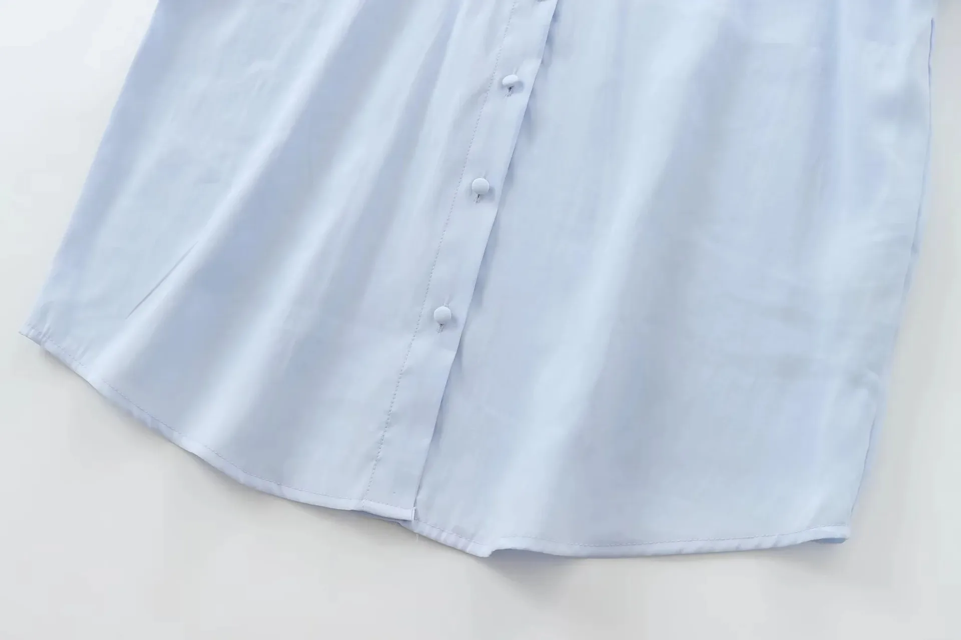 Women's Blouse Long Sleeve Blouses Simple Style Solid Color display picture 6