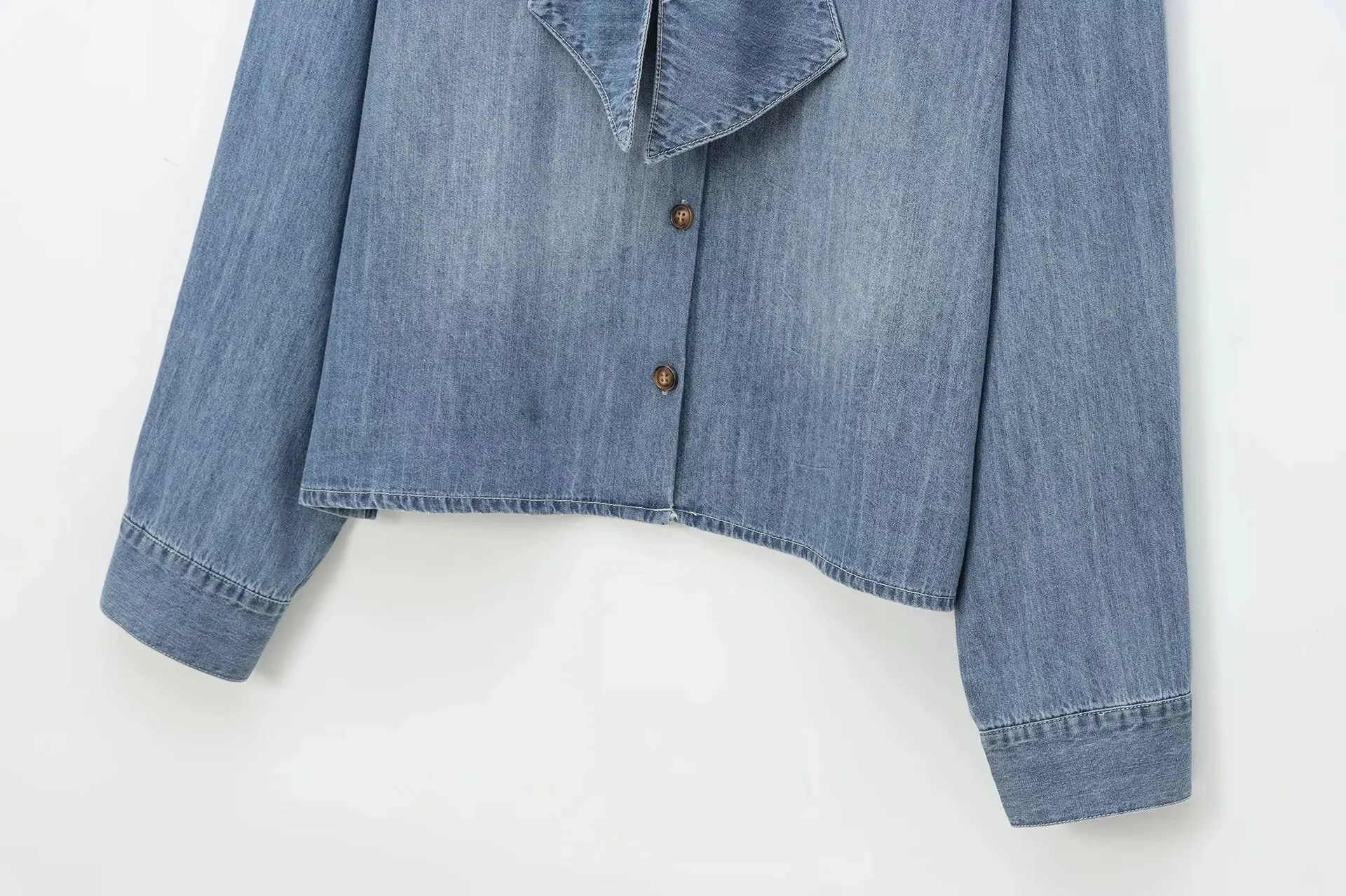 Women's Blouse Long Sleeve Blouses Bowknot Simple Style Solid Color display picture 5
