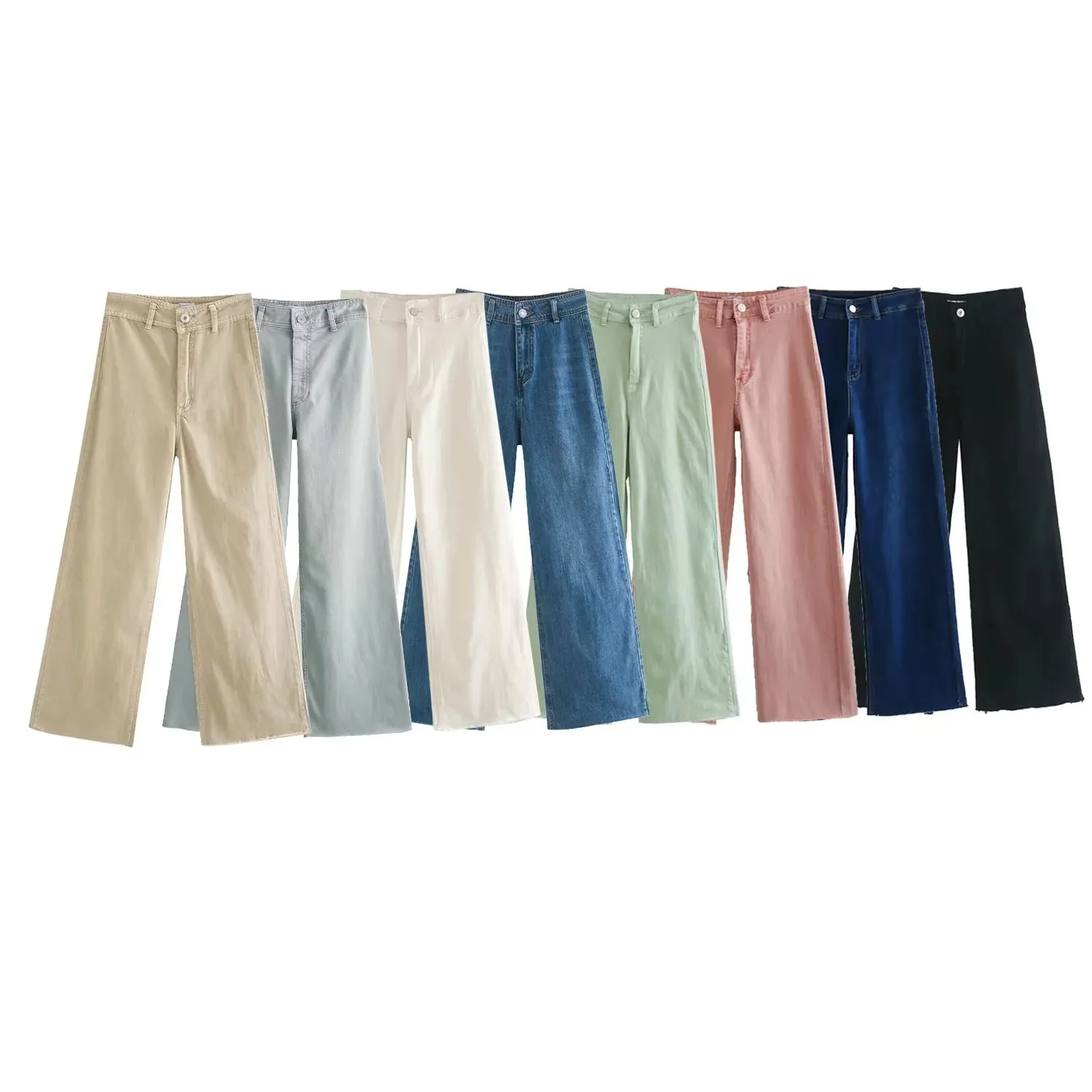 Women's Casual Daily Simple Style Solid Color Full Length Jeans display picture 1