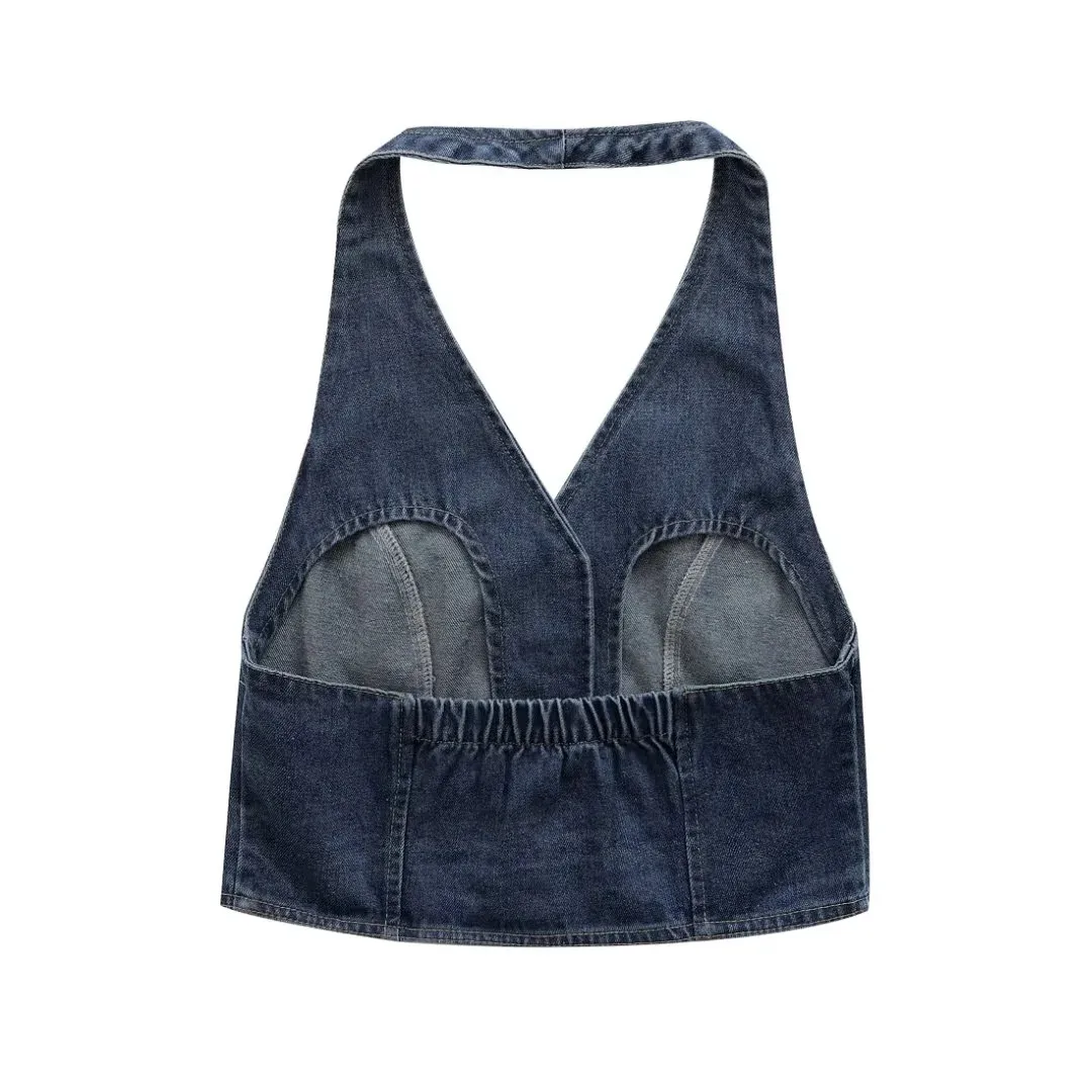 Women's Vest Tank Tops Backless Sexy Simple Style Solid Color display picture 2
