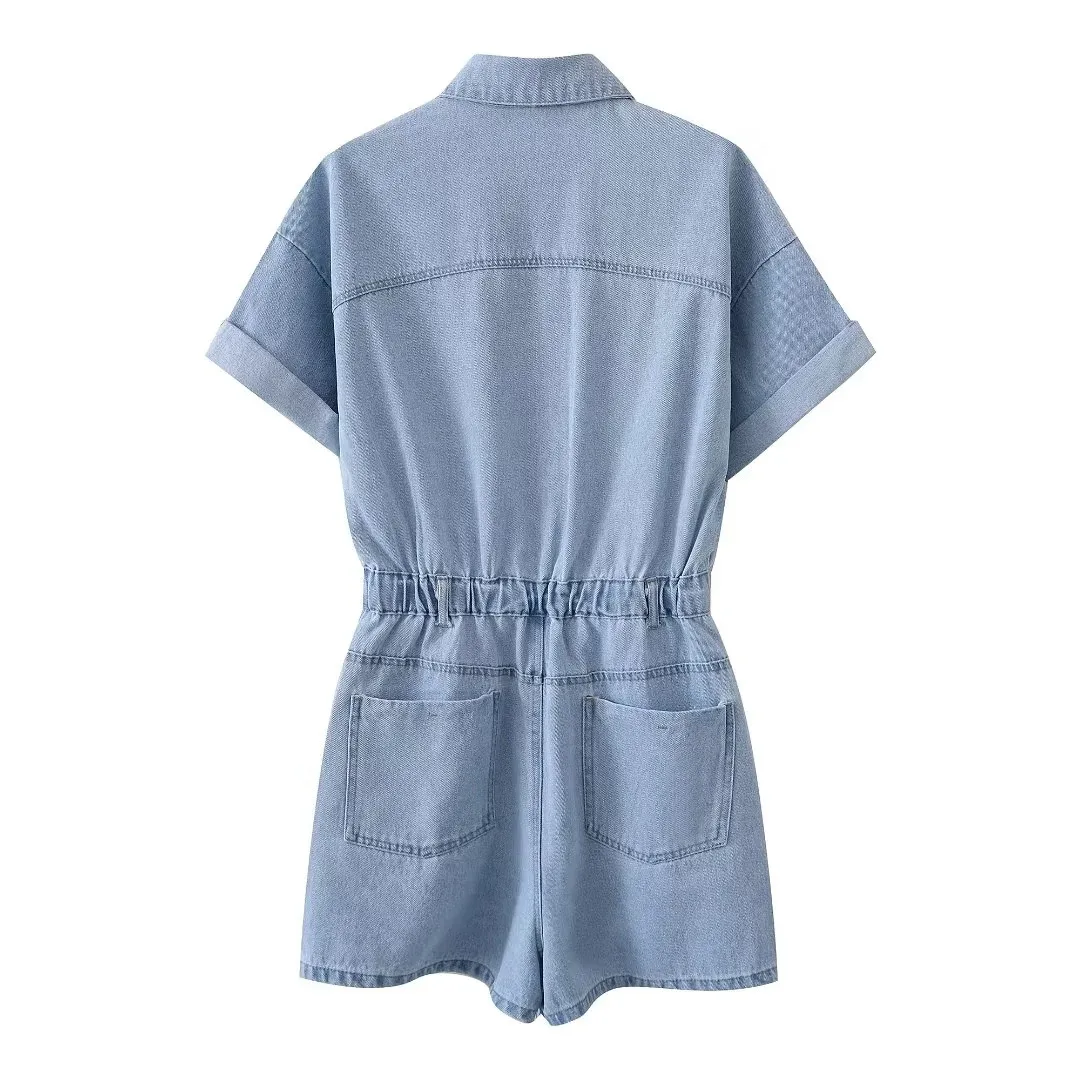 Women's Casual Daily Simple Style Solid Color Shorts Rompers display picture 2