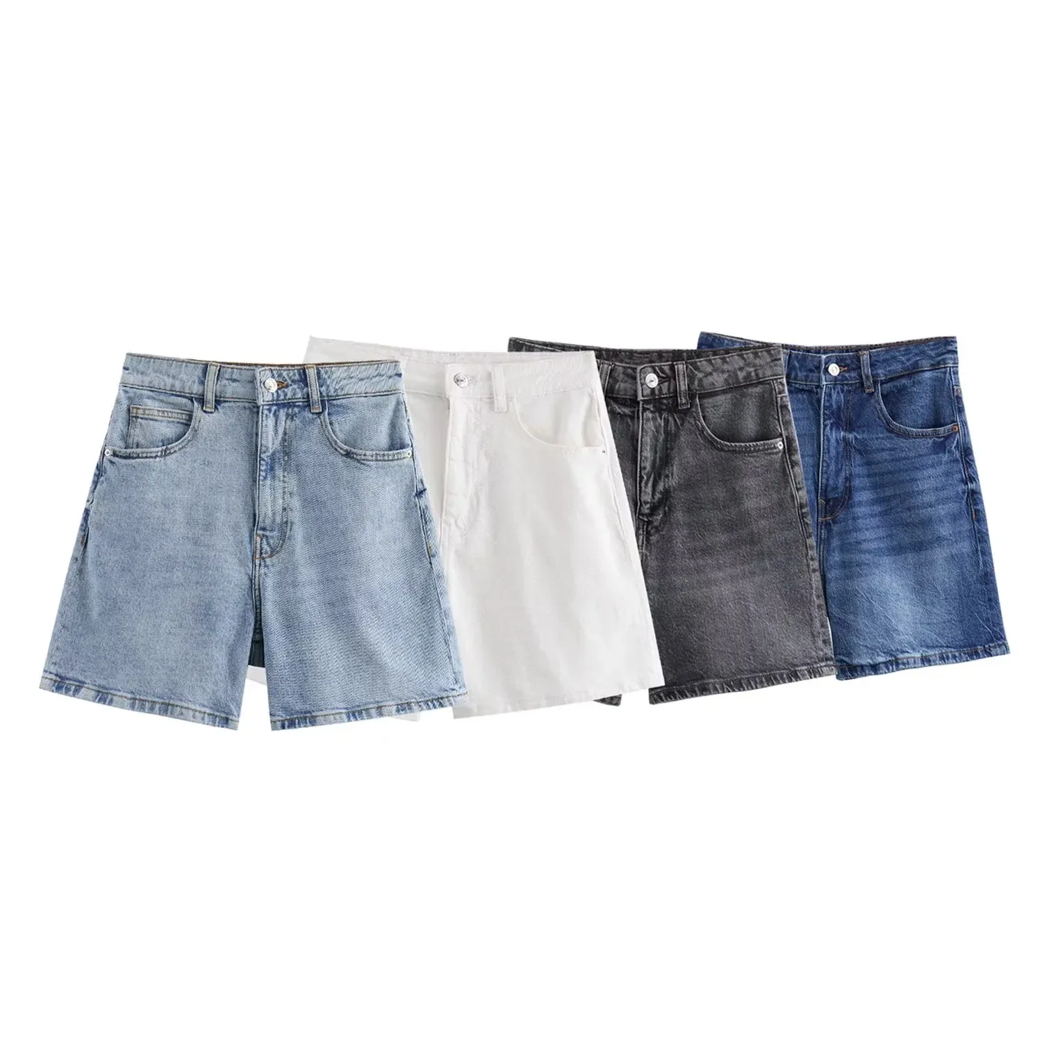 Women's Casual Daily Simple Style Solid Color Shorts Jeans display picture 1