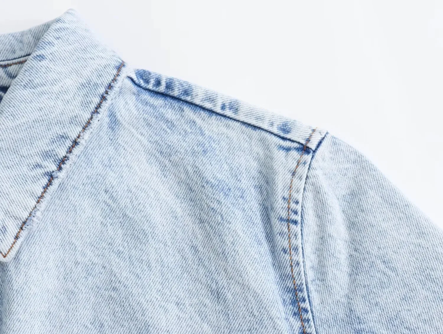 Women's Denim Dress Simple Style Turndown Long Sleeve Solid Color Above Knee Casual Holiday Daily display picture 7