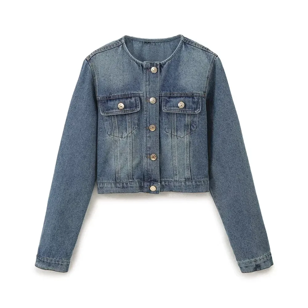 Casual Holiday Daily Women's Simple Style Color Block Denim Pants Sets Shorts Sets display picture 1