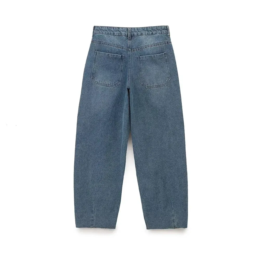 Casual Holiday Daily Women's Simple Style Color Block Denim Pants Sets Shorts Sets display picture 4