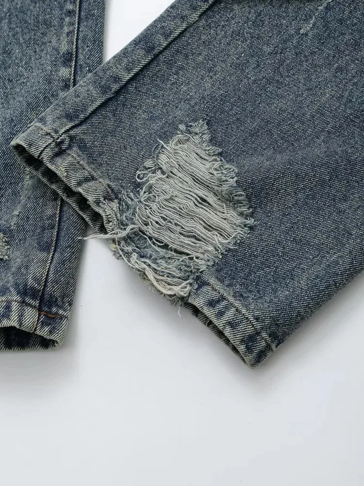 Casual Daily Women's Vintage Style Streetwear Color Block Denim Pants Sets Shorts Sets display picture 11