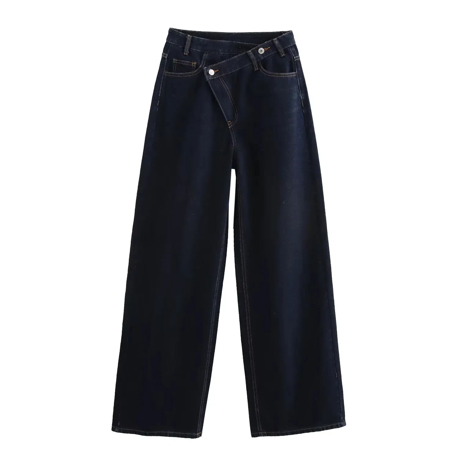 Women's Casual Daily Street Simple Style Solid Color Full Length Jeans display picture 7