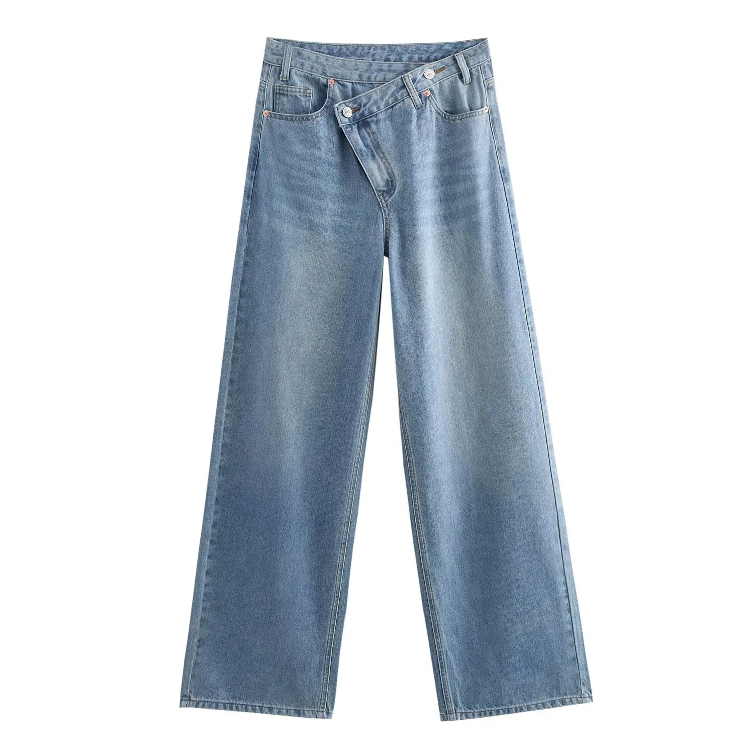 Women's Casual Daily Street Simple Style Solid Color Full Length Jeans display picture 3